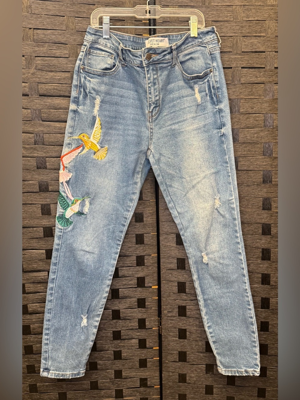 Velvet Heart Denim Sadie Mid Rise Super Skinny Jeans